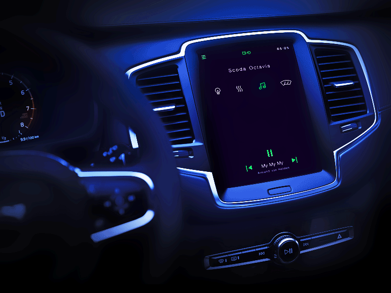 Dashboard Visualisation animation car control dashboard interface particles visualisation