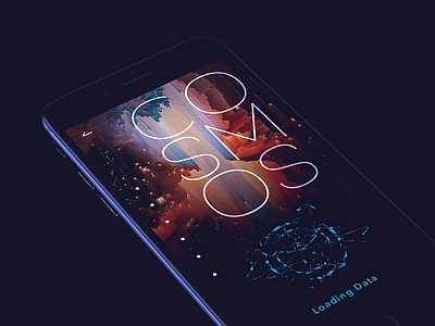 Cosmos abstract ai app cosmos future galaxy loading space tech