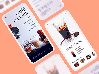 have a break app caffe clean interface iphonex minimal pastel uidesign white