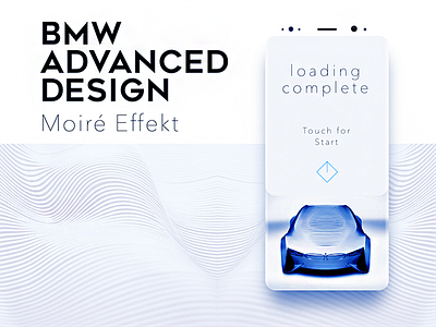 BMW Moiré Effekt autonomous bmw car control design interface moiré pastel tech uidesign