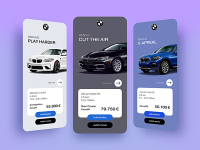 BMW Car Show app apple car clean design interface iphone x minimal navigation presentation shop simple uidesign vehicle