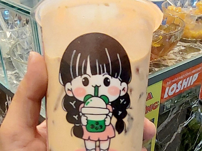 Good logo Design For Milk Tea Cup