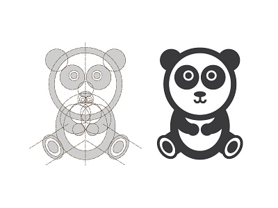 Panda animal branding cute icon illustration logo panda symbol