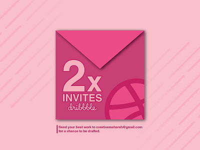 Dribbble Invite draft dribbble invitation invite logo ticket