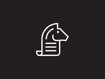 Horse Story animal horse icon logo minimal story