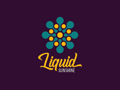 Liquid Sunshine color creative icon liquid logo minimal summer sun sunshine tan tanning