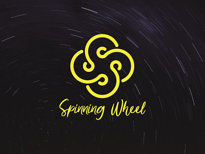 Spinning Wheel Logo creative grid icon logo minimal s spin spinning