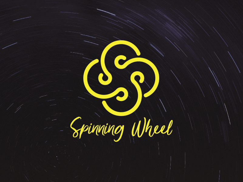 Spinning Wheel Logo by Maharsh Gandhi on Dribbble