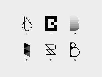 Letter B b creative flat icon letter lettering lettermarkexploration logo logo design