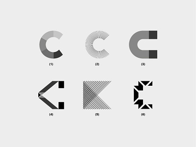 Letter C c creative design flat font icon letterc lettering logo minimal