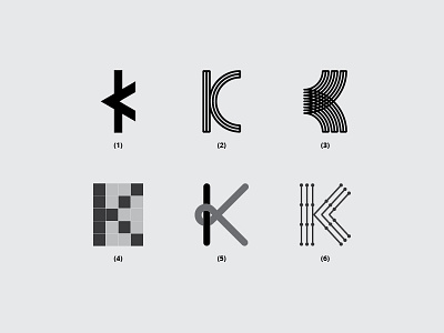 Letter K animal branding creative design dribbble flat font icon lettering logo minimal monogram typography vector