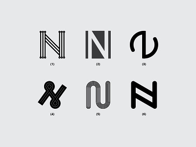 Letter N branding creative design dribbble flat font icon lettering logo minimal monogram vector