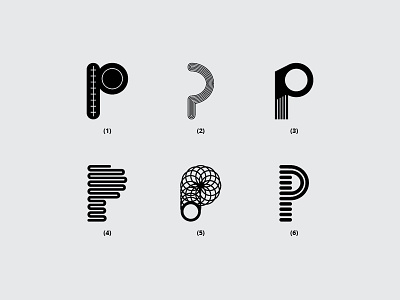 Letter P branding creative design dribbble flat font illustration lettering logo minimal monogram p typography