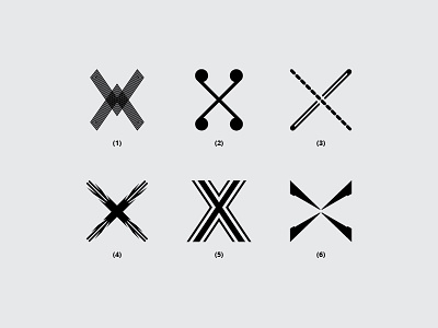 Letter X branding creative design flat font icon lettering logo minimal monogram typography x