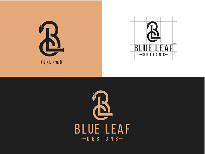 Blue Leaf Design