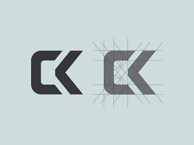 Ck Monogram branding c ck creative design dribbble flat font icon illustration k kc lettering logo minimal monogram typography