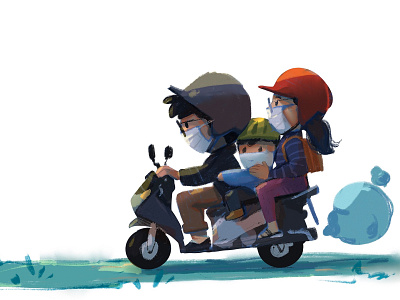 2021 art cartoon characterdesign concept design family guy illustration motorbike