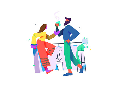 Common space branding character characterdesign concept design ecommerce flat illustration ui