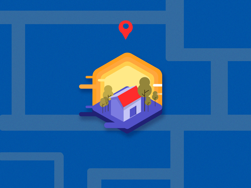 Home animation design gif graphics home icon illustration isometric logo map motion graphics tag