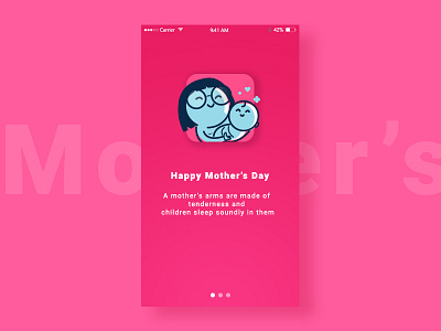 Mother's Day card design graphicdesign icon illustration ui