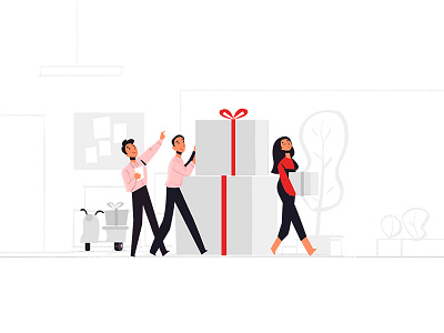 Teamwork app art flat illustration teamwork ui