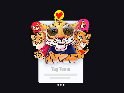 Tag Team art characterdesign chill illustration tiger web