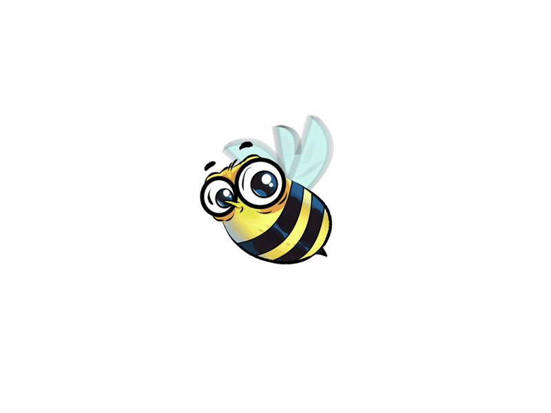 Beee animation bee cute gif