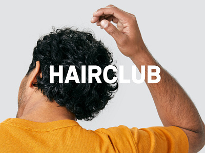 Hairclub rebrand art direction branding design idenity logo