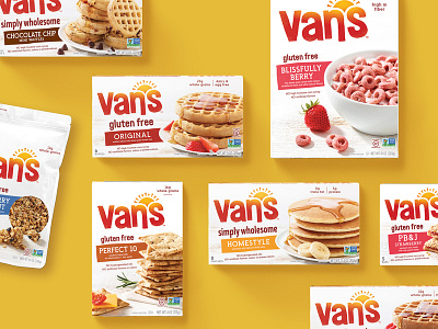 Van's art direction branding design idenity organic waffles