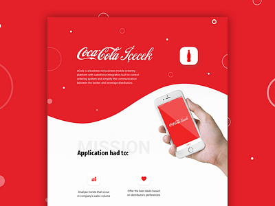 Coca-Cola App Case Study app coca cola concept drink e commerce idap ios iphone landing mockup red web