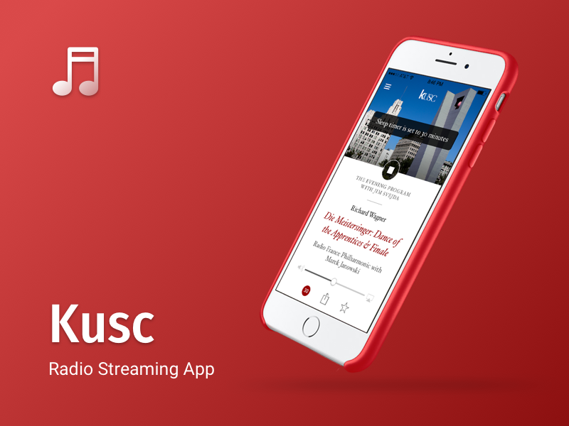 KUSC Classical Radio Streaming Application by Nastia Anikanova on Dribbble