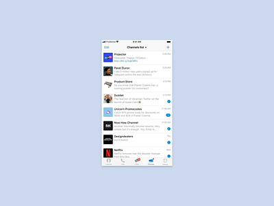 Telegram Messenger for iOS – Feed animation chat design gif ios iphonex mobile principle product design ui ux