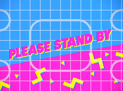 Please Stand By branding design graphic design