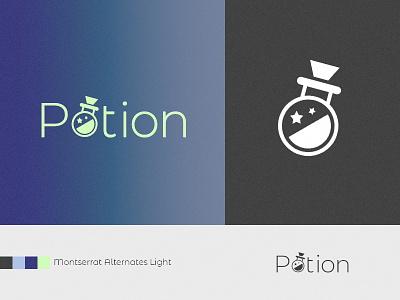 Potion branding graphic design logo