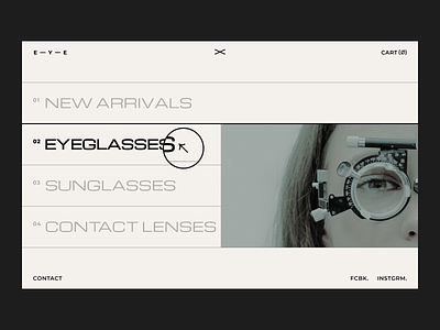 Eyewear Store app clean design ecommerce eye eyewear filter glasses gogoapps interface lenses minimal simple shapes store sunglasses typogaphy ui web website