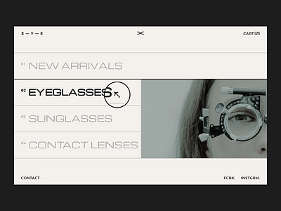 Eyewear Store app clean design ecommerce eye eyewear filter glasses gogoapps interface lenses minimal simple shapes store sunglasses typogaphy ui web website