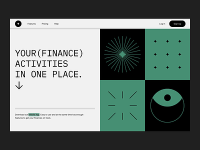 Banking App - Landing app banking branding design finance fintech gogoapps illustration interface landing minimal online ui