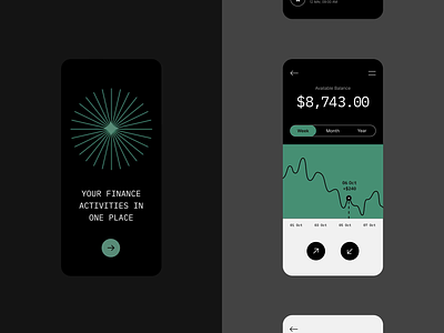 Banking App - Animation app banking branding design finance fintech illustration interface minimal mobile ui