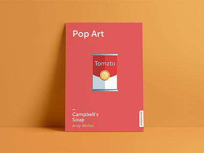 Minimalistic postcard - Pop Art andy warhol campbells soup can popart postcard poster tomato soup