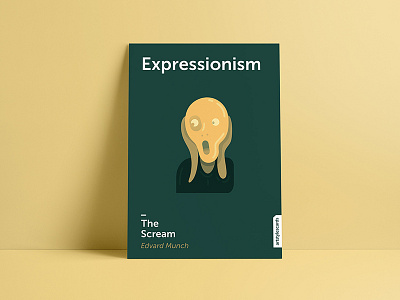 Minimalistic postcard - Expressionism edvard munch expressionism minimalistic postcard postcard poster the scream