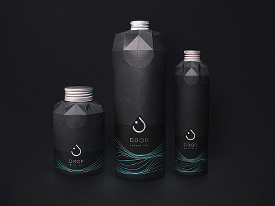 Drop - Branding & Packaging bottles brand design branding drop minimalism packaging shower gel simple shapes water elements