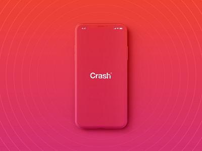 Crash App app branding design mobile ios design sketch ui