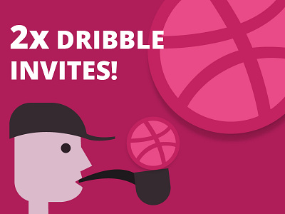 Dribble Invites illustration illustrator invite pipe primitive smoke vector