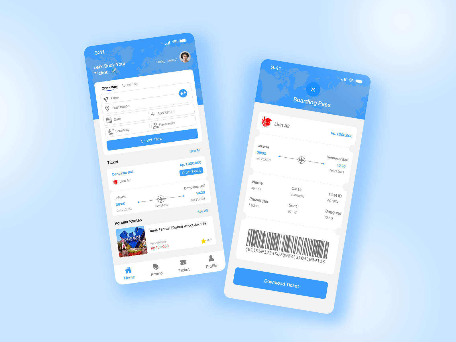 Ticketing & Travel App UI/UX Design by Richard Wiryadinata on Dribbble