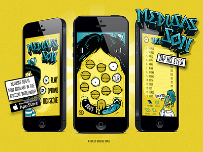 Medusa's Son app game illustration iphone medusa website