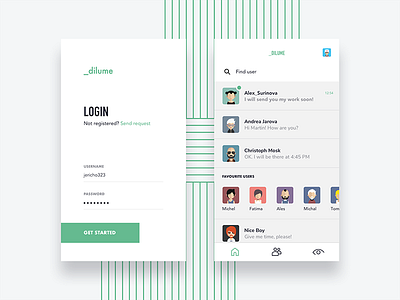 Chat app app application ui ux