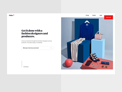 Fluke Landing page - Animation animation fashion hero landing landing page mock up mock up sketch user inteface ux web website
