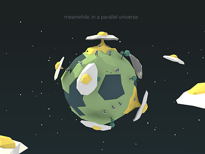 Parallel Universe Lowpoly 3d blender low poly