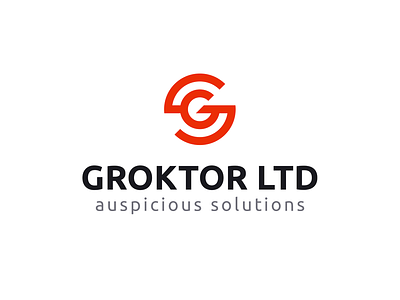 Groktor LTD branding design flat golden ratio illustrator logo vector