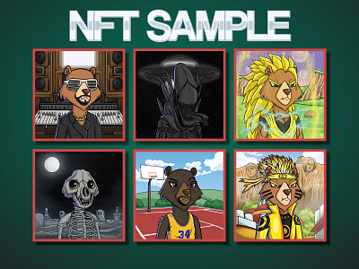 NFT SAMPLE cartoon cartoon character design nft nft art nft collection nft design nft sample